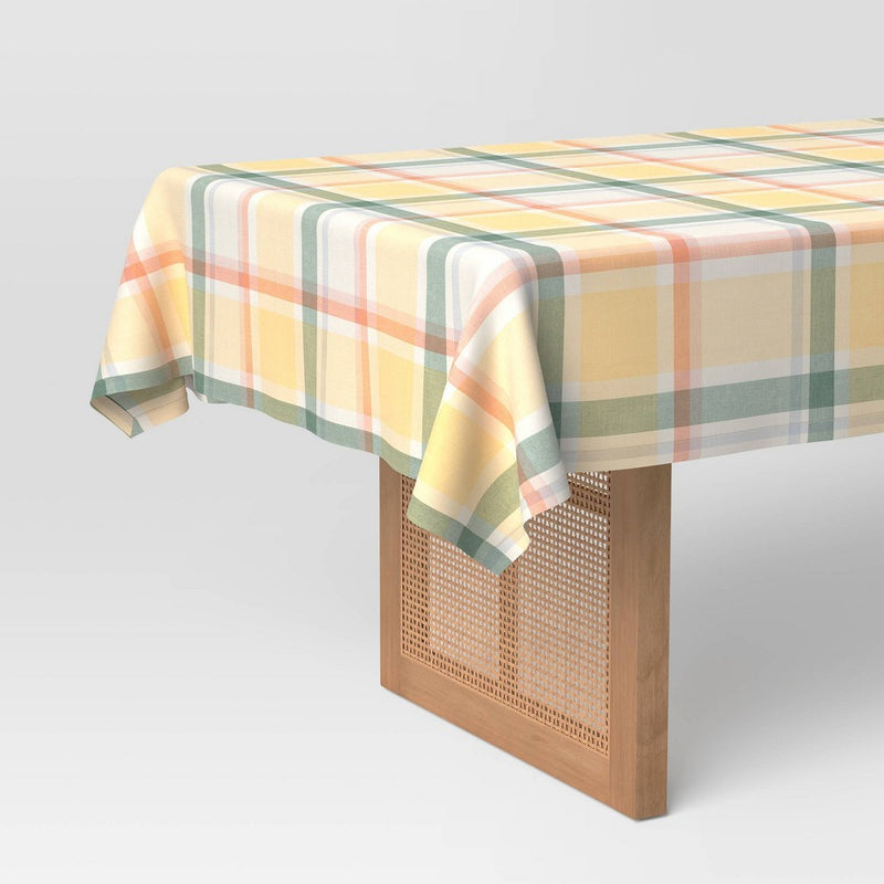 84"x60" Plaid Tablecloth - Threshold