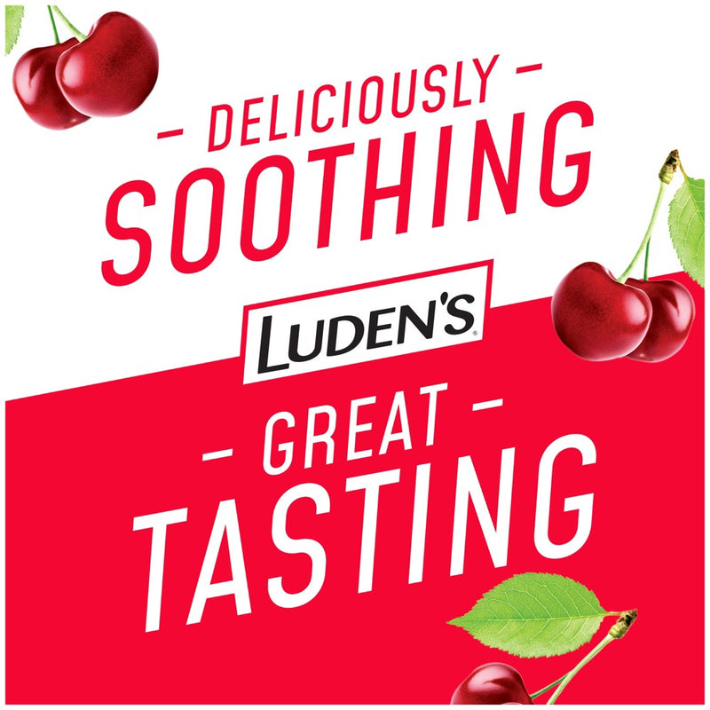 Luden's Soothing Throat Drops for Sore & Irritated Throats - Wild Cherry - 90ct