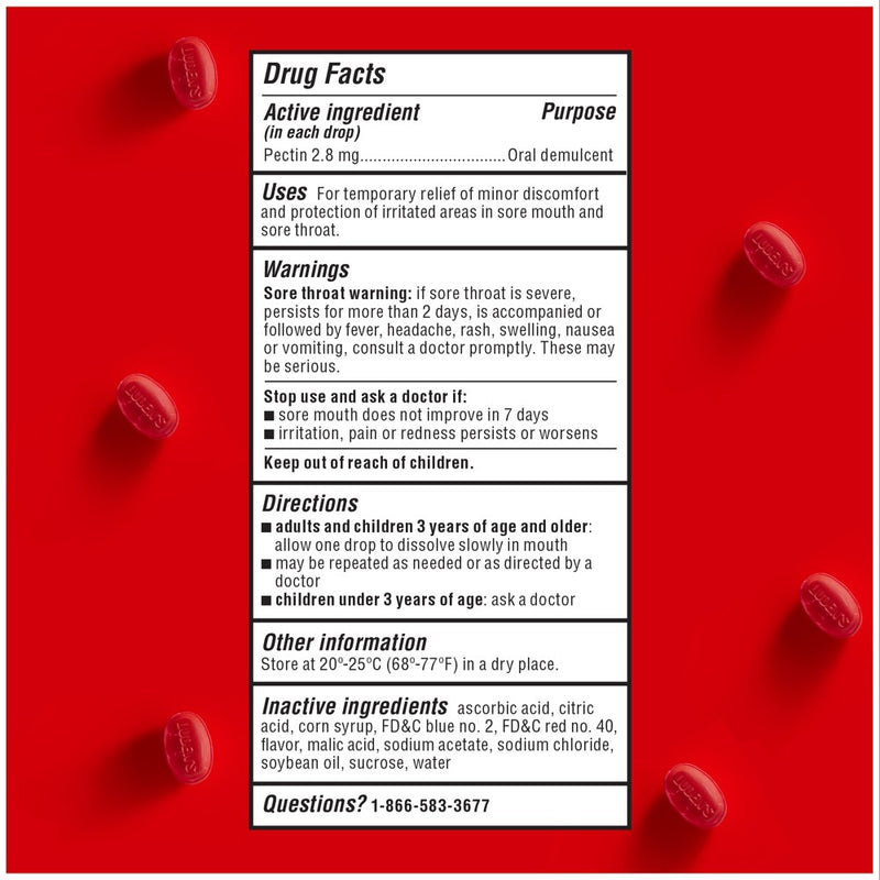 Luden's Soothing Throat Drops for Sore & Irritated Throats - Wild Cherry - 90ct