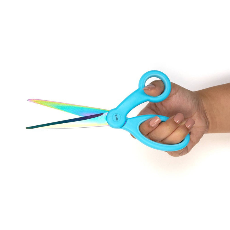 Yoobi Adult Scissor Blue Oil Slick