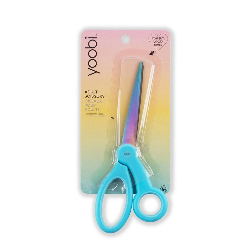 Yoobi Adult Scissor Blue Oil Slick