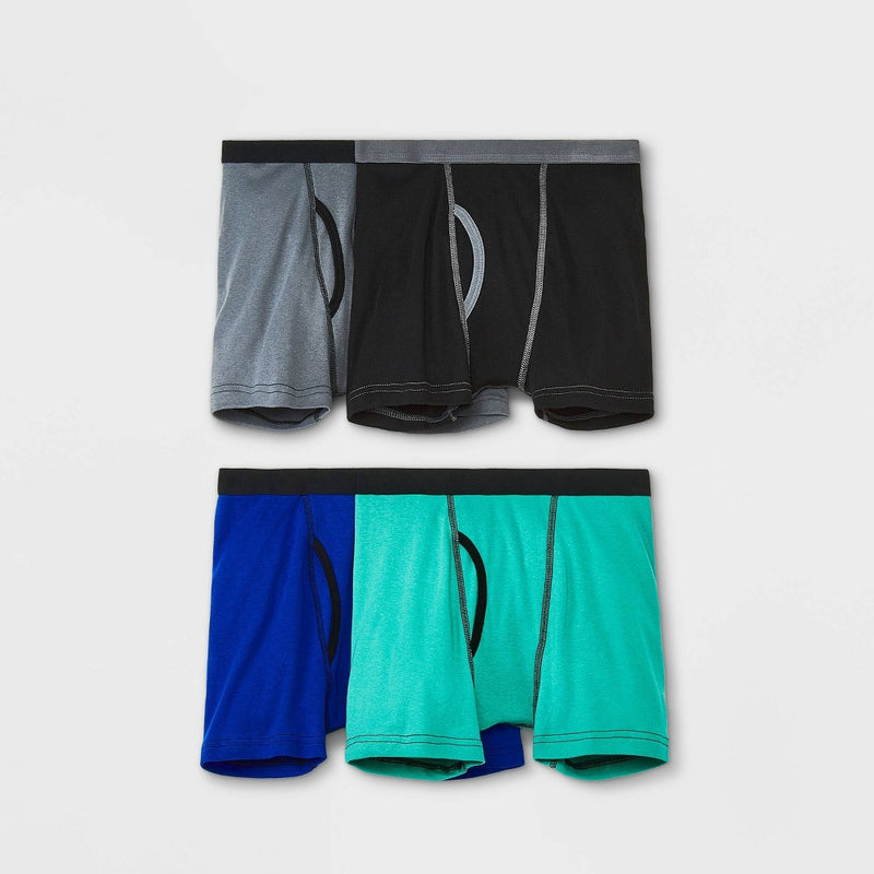 Boys' 4pk Boxer Briefs - Cat & Jack Green XL