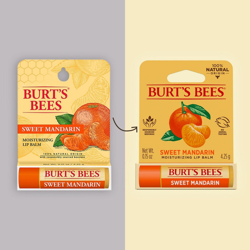 Burt's Bees Moisturizing Lip Balm - Sweet Mandarin - 0.15oz