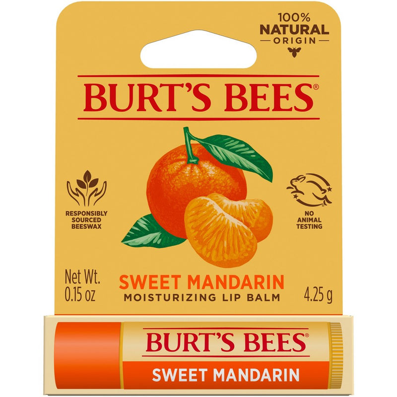 Burt's Bees Moisturizing Lip Balm - Sweet Mandarin - 0.15oz