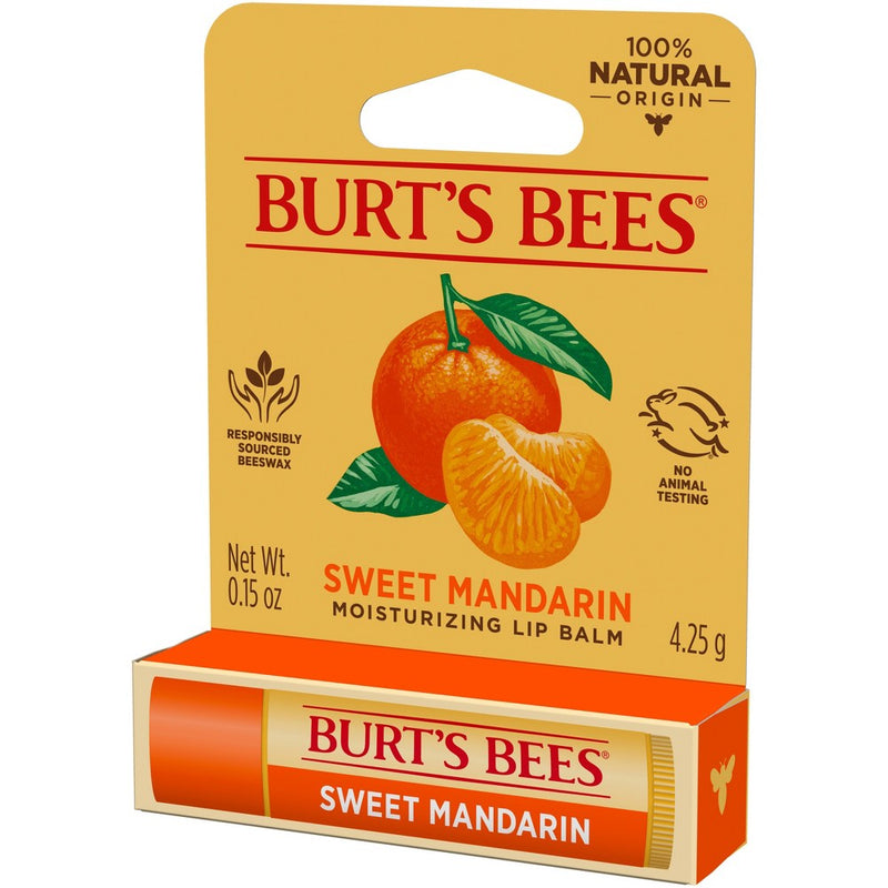 Burt's Bees Moisturizing Lip Balm - Sweet Mandarin - 0.15oz