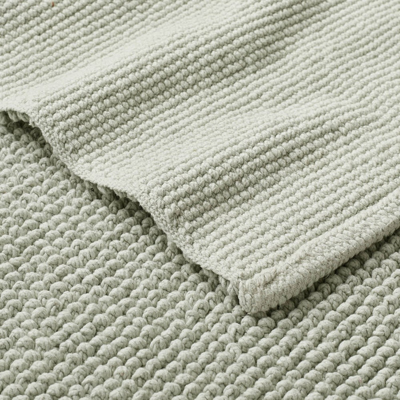 21"x34" Textured Bath Mat Teal - Casaluna
