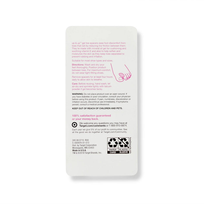 Gel Toe Spacers - 2pk - up & up