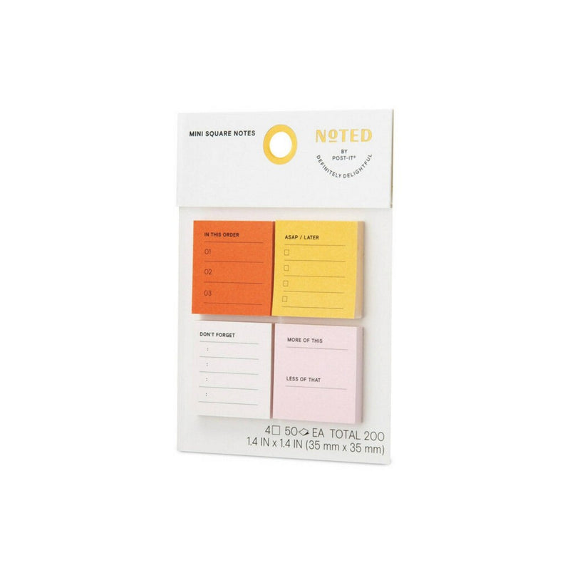 Post-it To Do Mini 4-square Notes 4"x1.4"x1.4"