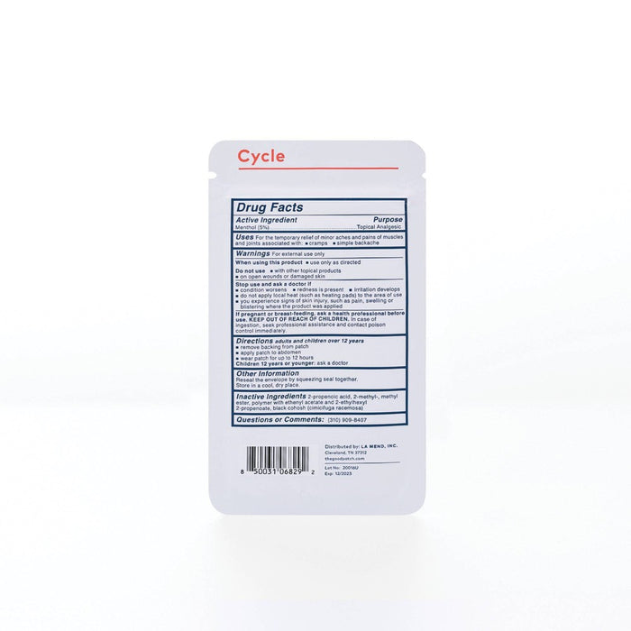 The Good Patch Cycle Plant-Based Vegan Wellness Patch - 4ct