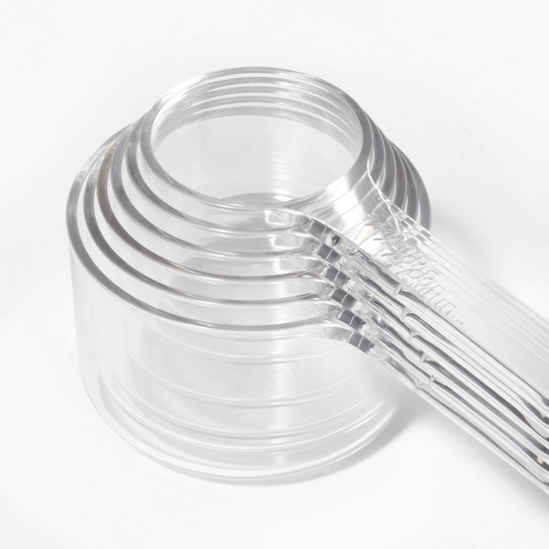 6pc Tritan Plastic Measuring Cups Clear - Figmint