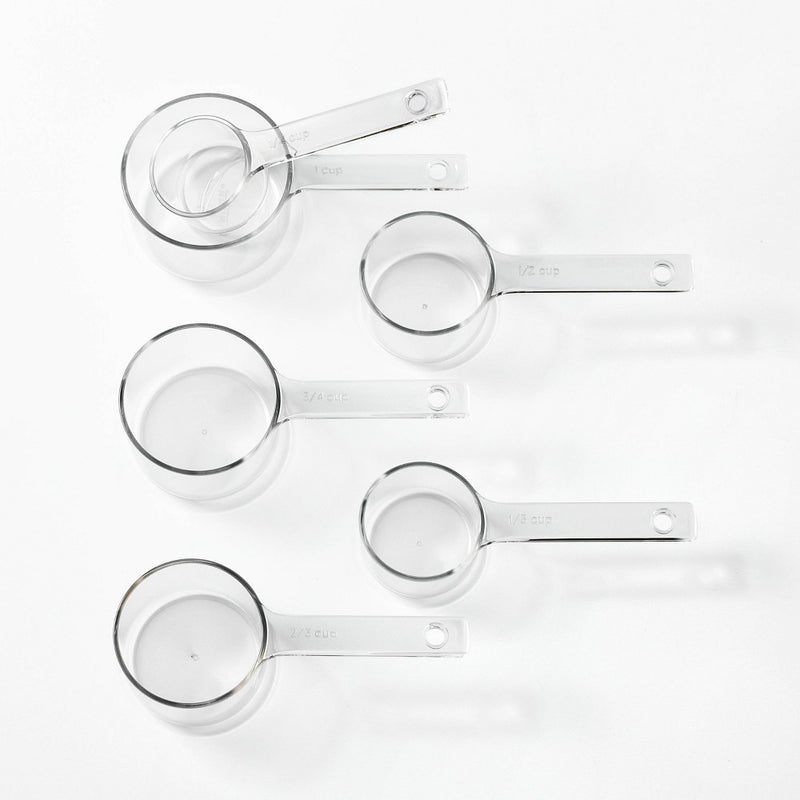 6pc Tritan Plastic Measuring Cups Clear - Figmint