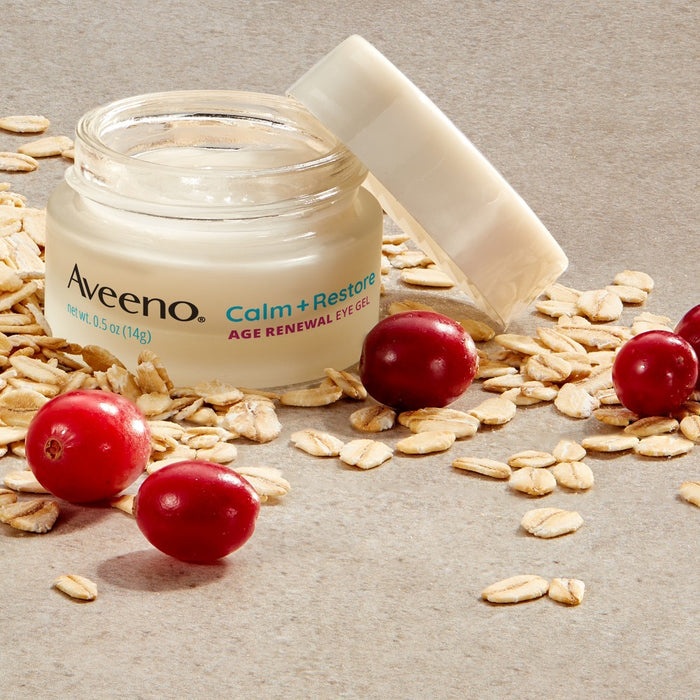 2 PACK Aveeno Calm + Restore Age Renewal Under Eye Cream - 0.5 oz