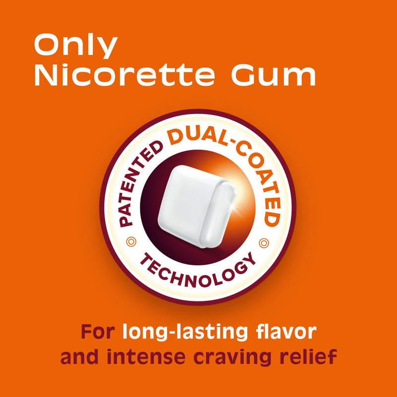 Nicorette 2mg Stop Smoking Aid Nicotine Gum - Fruit Chill - 100ct- EXP:02/2026