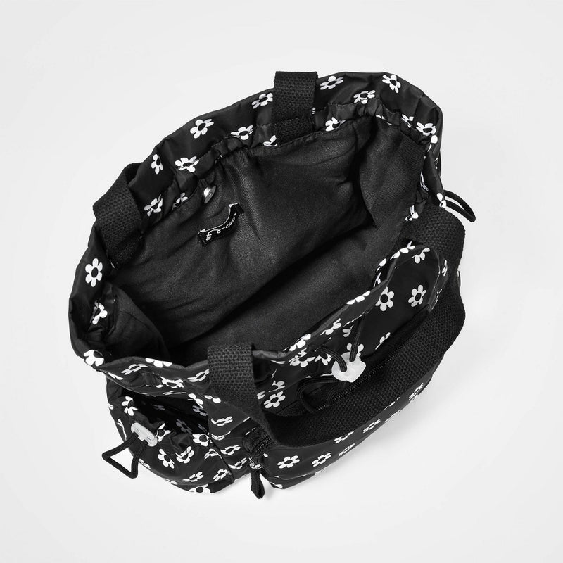 Girls' 13.4" Drawstring Backpack - art class Black