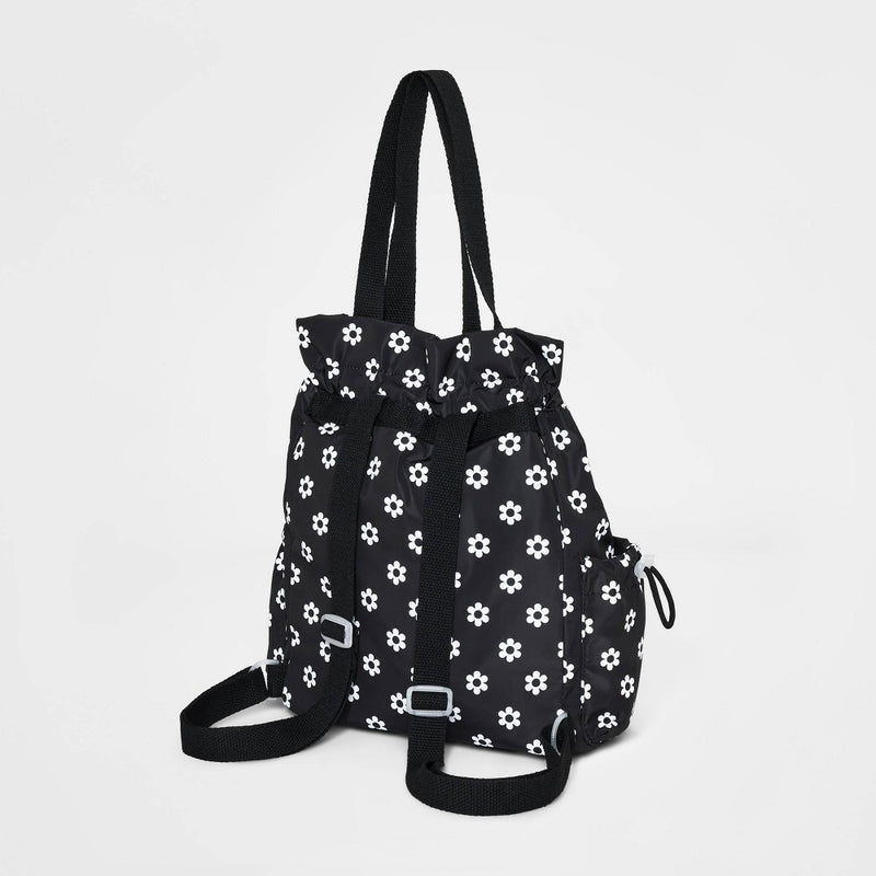 Girls' 13.4" Drawstring Backpack - art class Black