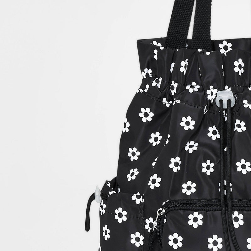 Girls' 13.4" Drawstring Backpack - art class Black