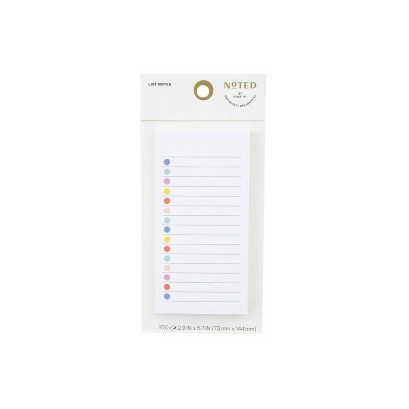 Post-it Noted List Notes Check-Off Bubbles