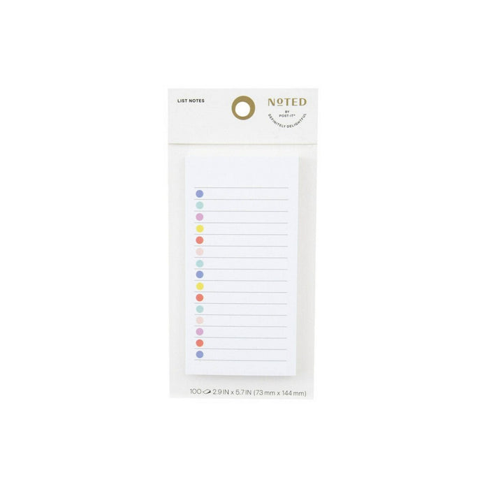 Post-it Noted List Notes Check-Off Bubbles