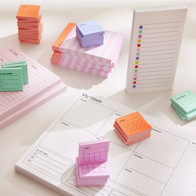 Post-it Noted List Notes Check-Off Bubbles