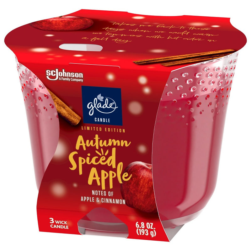 3-Wick Glade Large Candle - Autumn Spiced Apple - 6.8oz