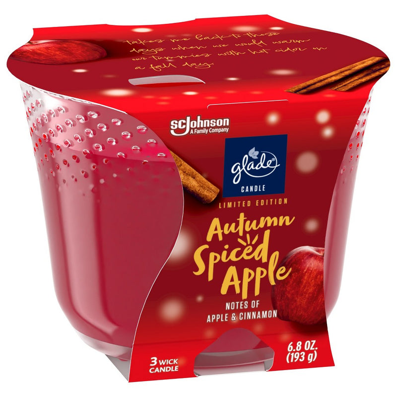 3-Wick Glade Large Candle - Autumn Spiced Apple - 6.8oz