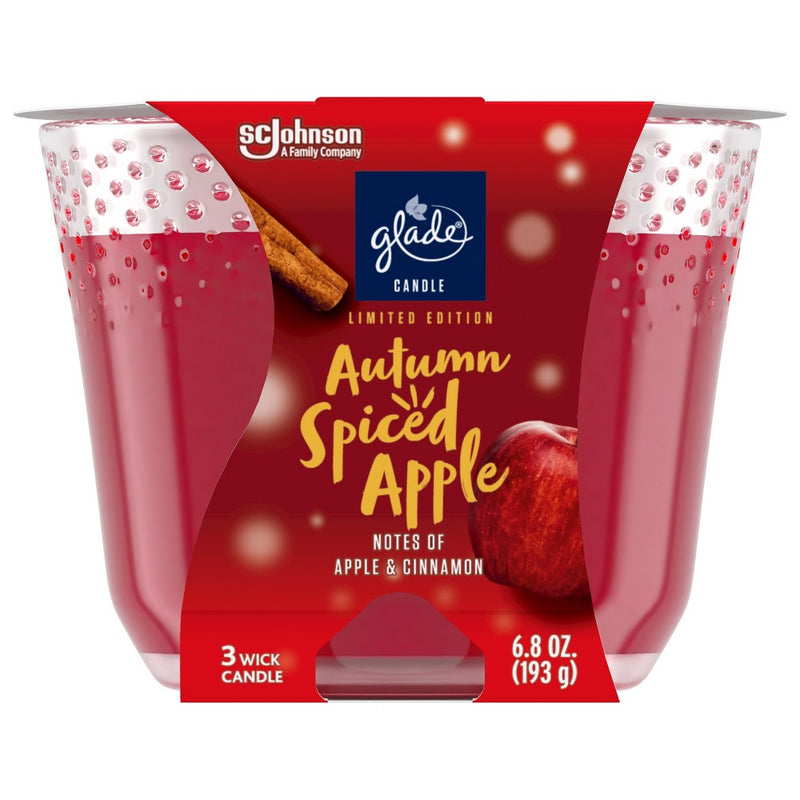 3-Wick Glade Large Candle - Autumn Spiced Apple - 6.8oz