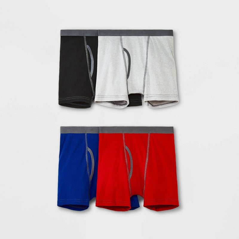 Boys' 4pk Boxer Briefs - Cat & Jack Red XL