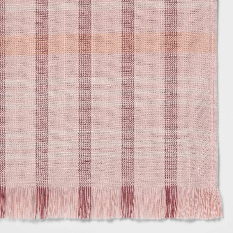 Plaid Easter Hand Towel Pink - Threshold