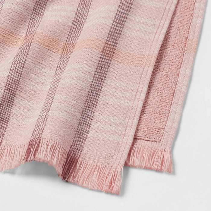 Plaid Easter Hand Towel Pink - Threshold