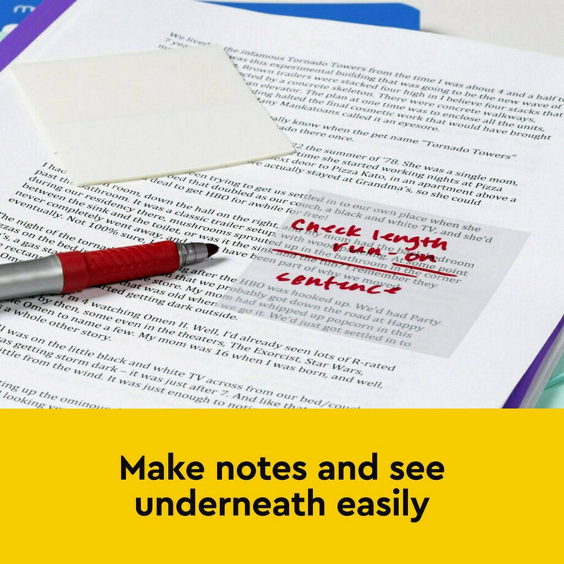 Post-it 5pk Transparent Notes