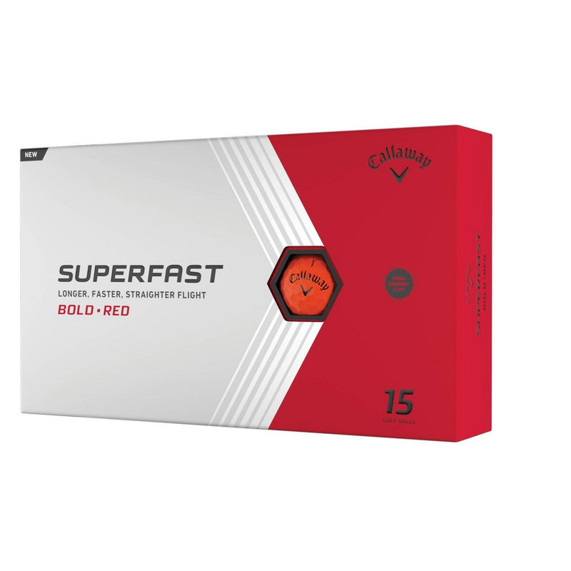Callaway Superfast Golf Balls - Red - 15 BALLS TOTAL