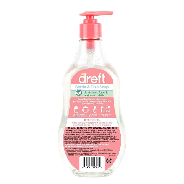 Dreft Bottle & Dish Soap Cleaner - 18 fl oz