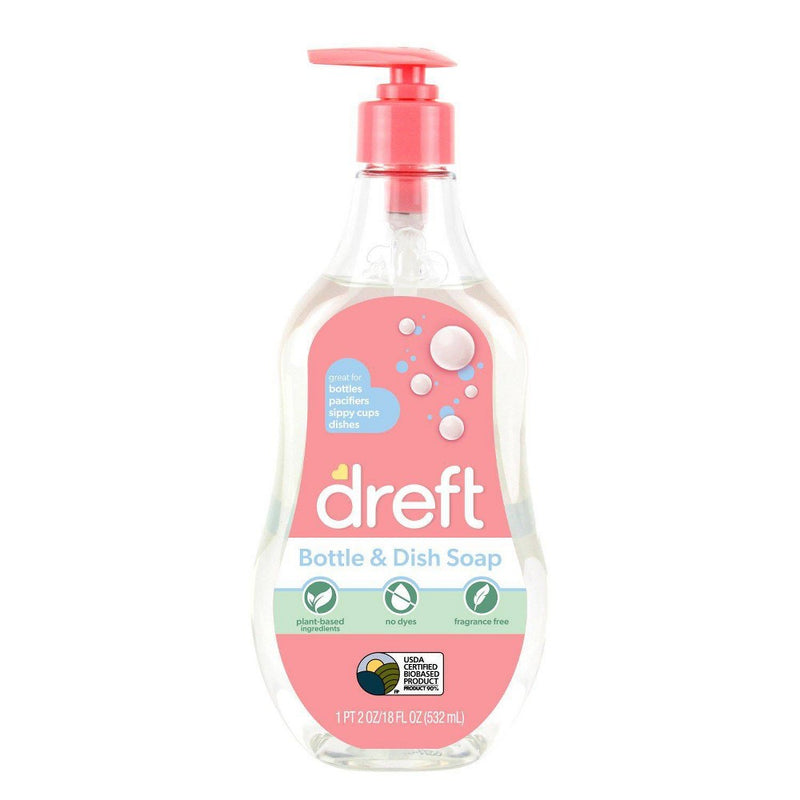 Dreft Bottle & Dish Soap Cleaner - 18 fl oz