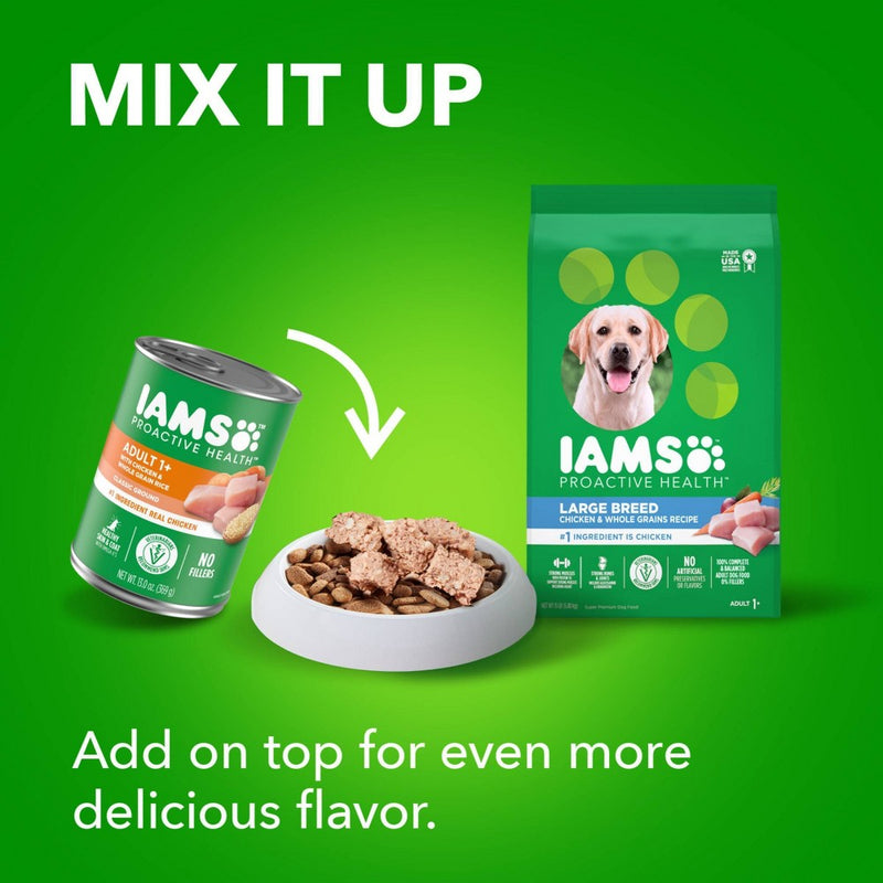 IAMS Proactive Health Chicken & Whole Grains Recipe Large Breed Adult Premium Dry Dog Food - 30lbs (LOCAL PICKUP ONLY)