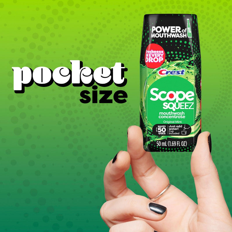 Scope Squeez Mouthwash Concentrate - Original Mint - 1.69 fl oz