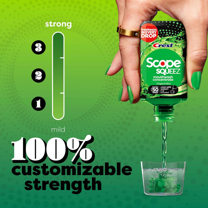 Scope Squeez Mouthwash Concentrate - Original Mint - 1.69 fl oz