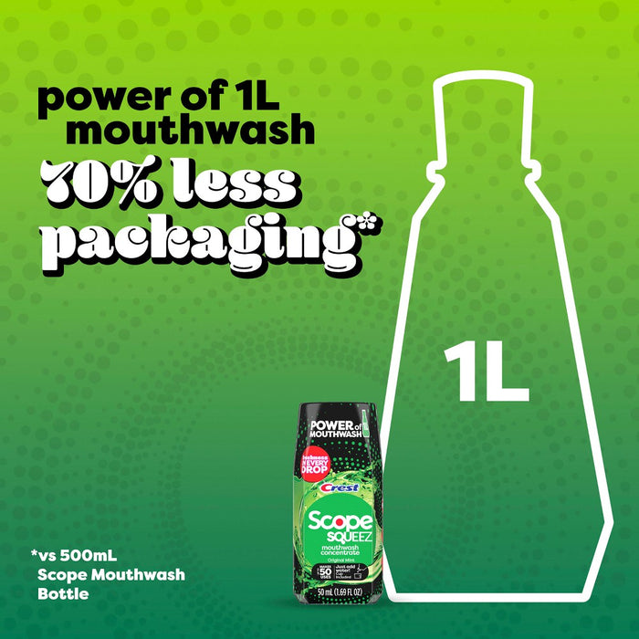 Scope Squeez Mouthwash Concentrate - Original Mint - 1.69 fl oz