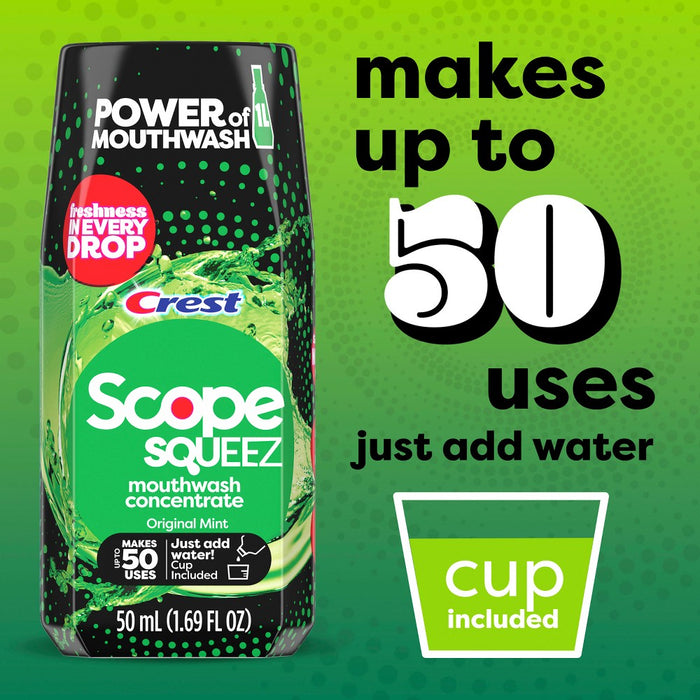 Scope Squeez Mouthwash Concentrate - Original Mint - 1.69 fl oz