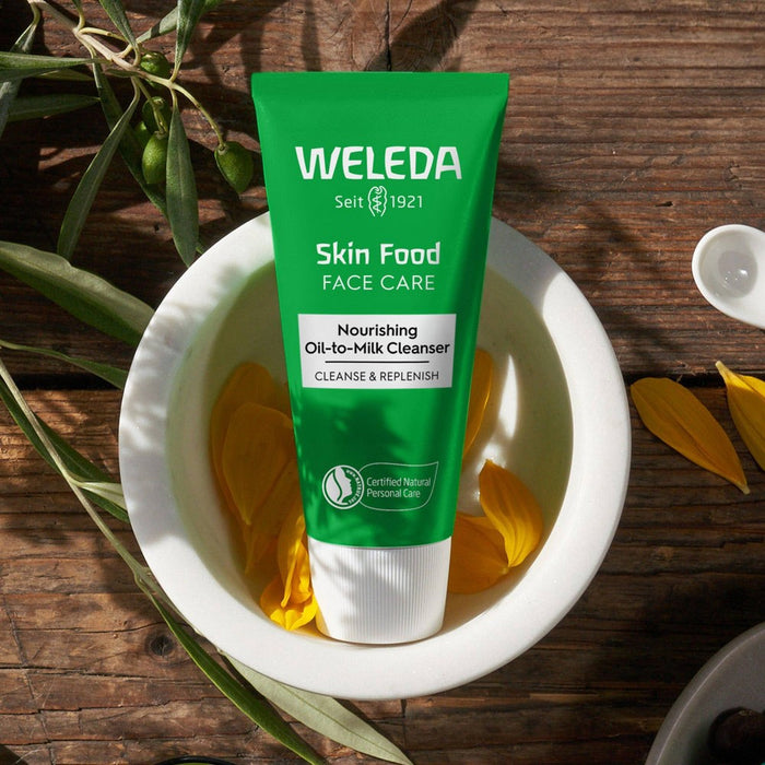 Weleda Skin Food Nourishing Oil-To-Milk Face Cleanser - Rosemary, Pansy & Calendula - 2.5 fl oz