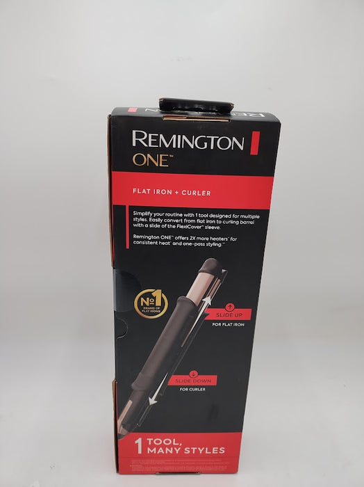 Remington One Flat Hair Iron + Curler