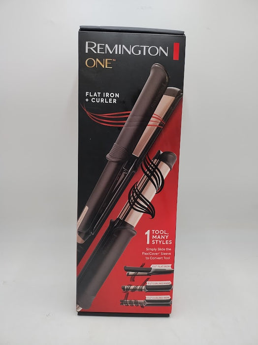 Remington One Flat Hair Iron + Curler
