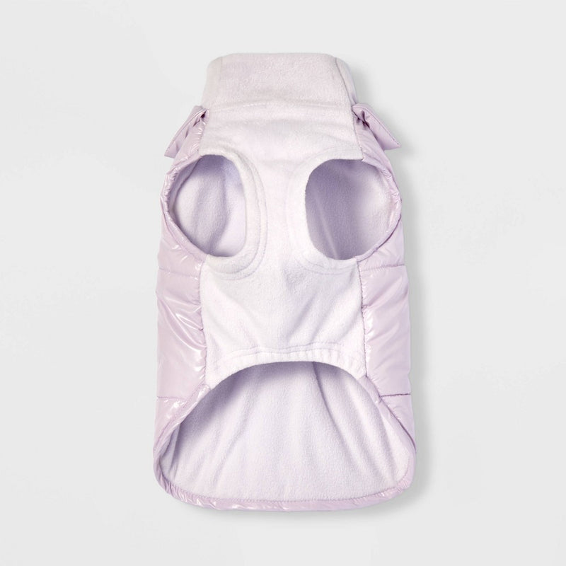 Shiny Dog Puffer Vest - Purple - XS - Boots & Barkley