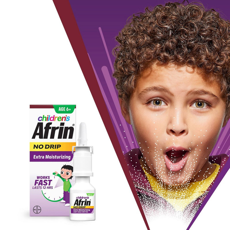 Children's Afrin No Drip Extra Moisturizing 12 hour Stuffy Nose Nasal Spray - 6+years - 0.5 fl oz