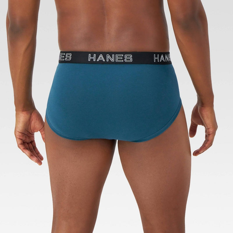 Hanes Premium Men's Stretch Classic Briefs 6pk - Blue/Black/Red M