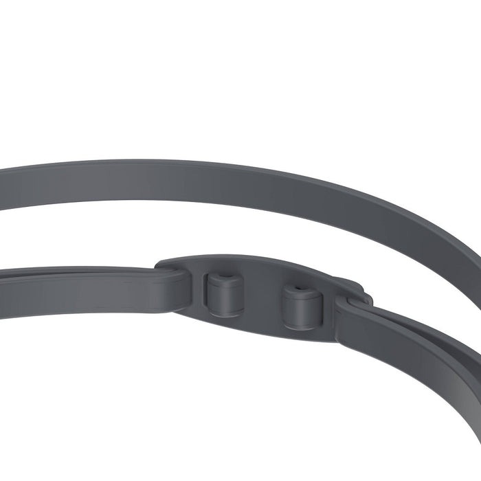 Speedo Adult Record Breaker Swim Goggles - Gray/Smoke/Gold Mirror