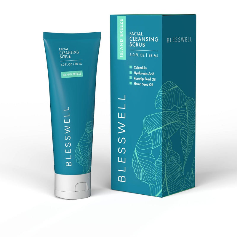Blesswell Facial Cleansing Scrub - 3 fl oz