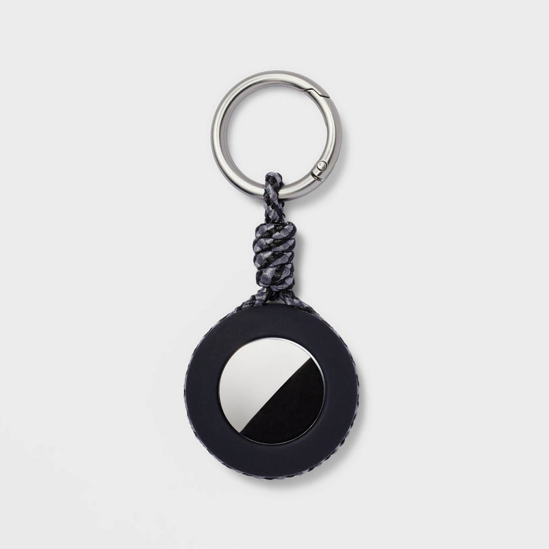 Apple AirTag Silicone/Rope Keychain - heyday Black
