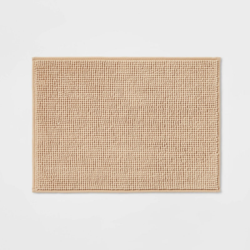 17"x24" Everyday Chenille Bath Rug Tan - Room Essentials