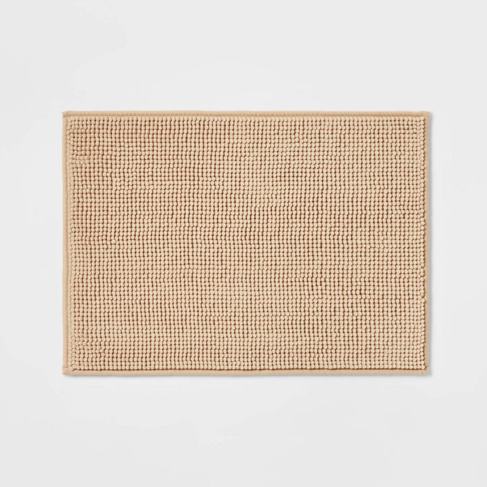 17"x24" Everyday Chenille Bath Rug Tan - Room Essentials