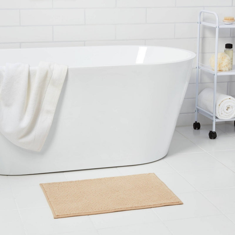 17"x24" Everyday Chenille Bath Rug Tan - Room Essentials